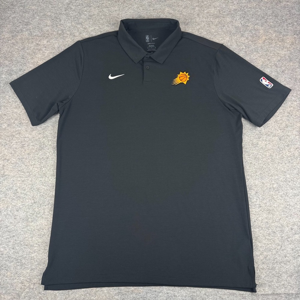 Nike‎ Dri Fit Phoenix Suns NBA Polo Shirt Black Mens Large Tall LT